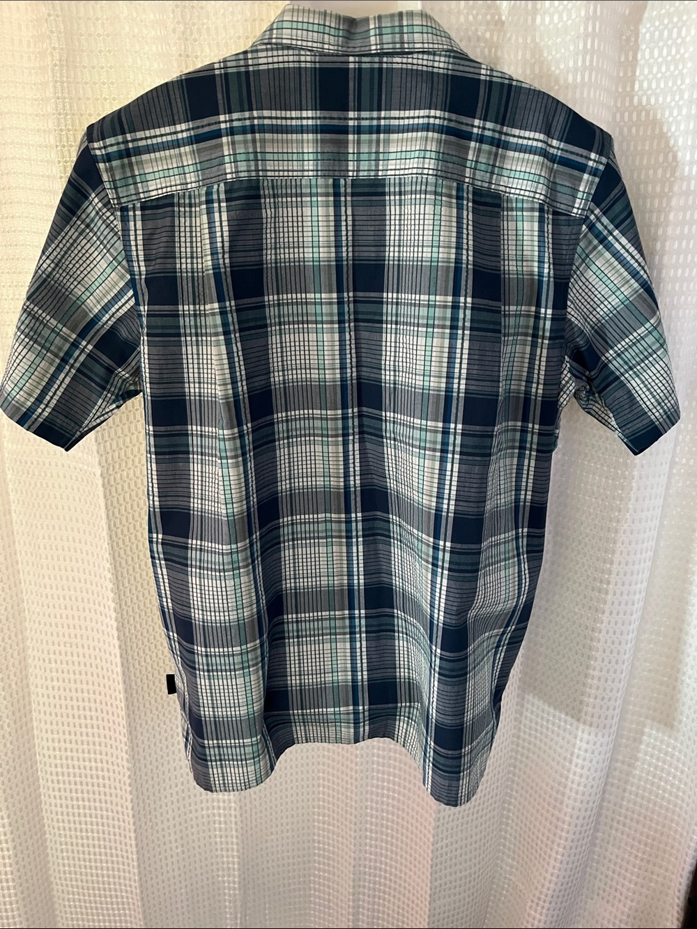 Patagonia Worn Wear Eco Plaid Hiking Trail Shirt Organic Cotton Poly Men’s M - Picture 4 of 11